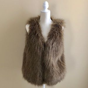 J. Crew Factory Faux Fur Vest